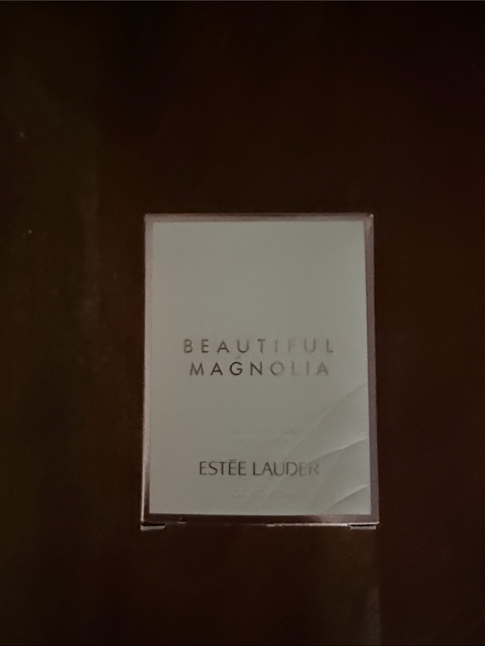Estee Lauder Beautiful Magnolia Box - White & Rose Gold Accents